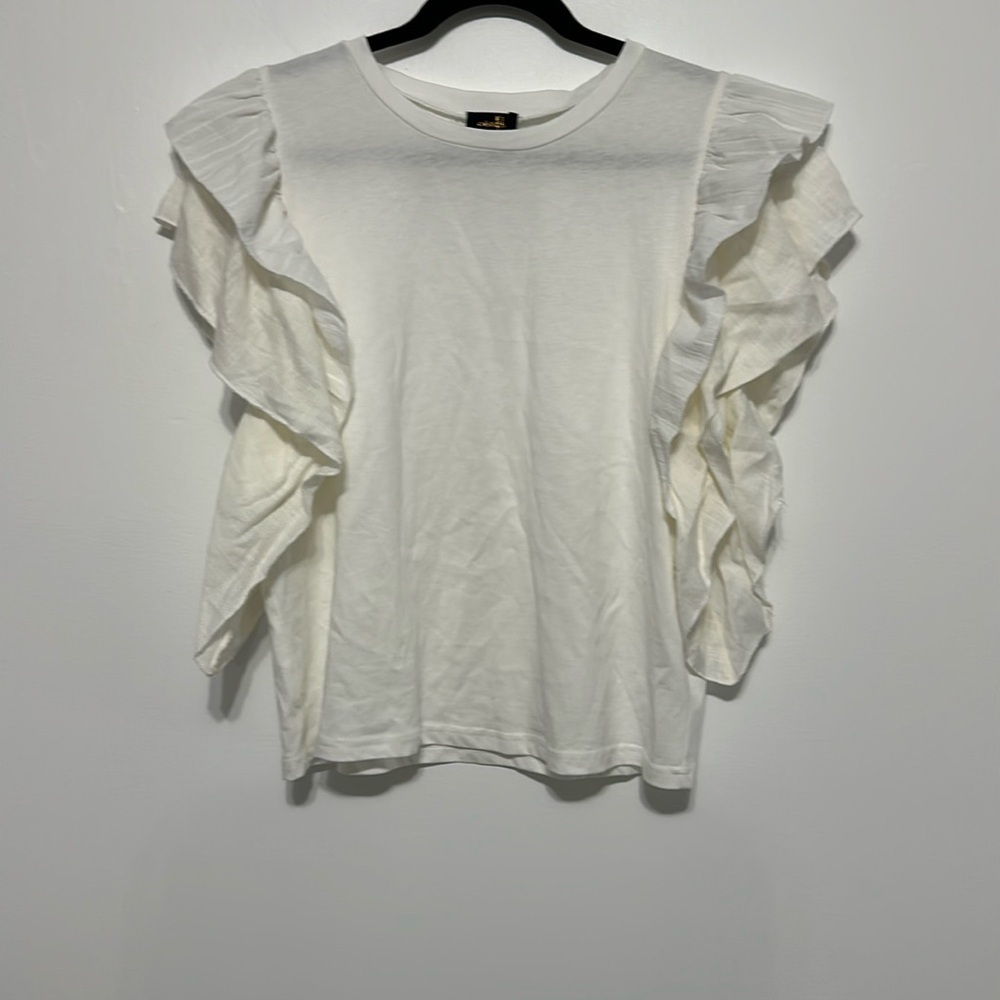 Ontwelfth butterfly sleeves blouse
